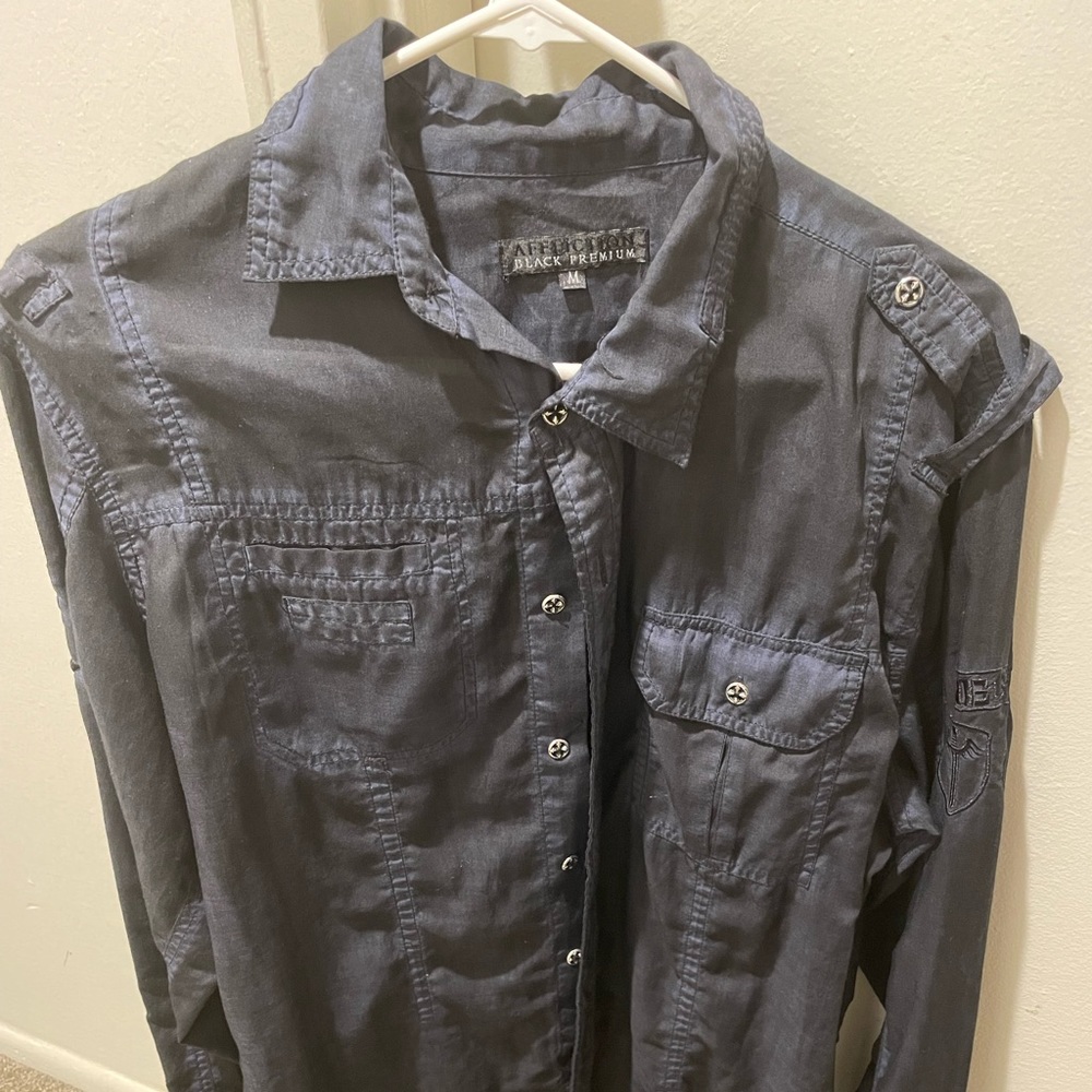 Affliction button down shirt